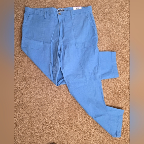 Club Room Men's Classic Fit Solid Straight Leg Pants Blue Size 38x30 NWT 2664V - Picture 3 of 13